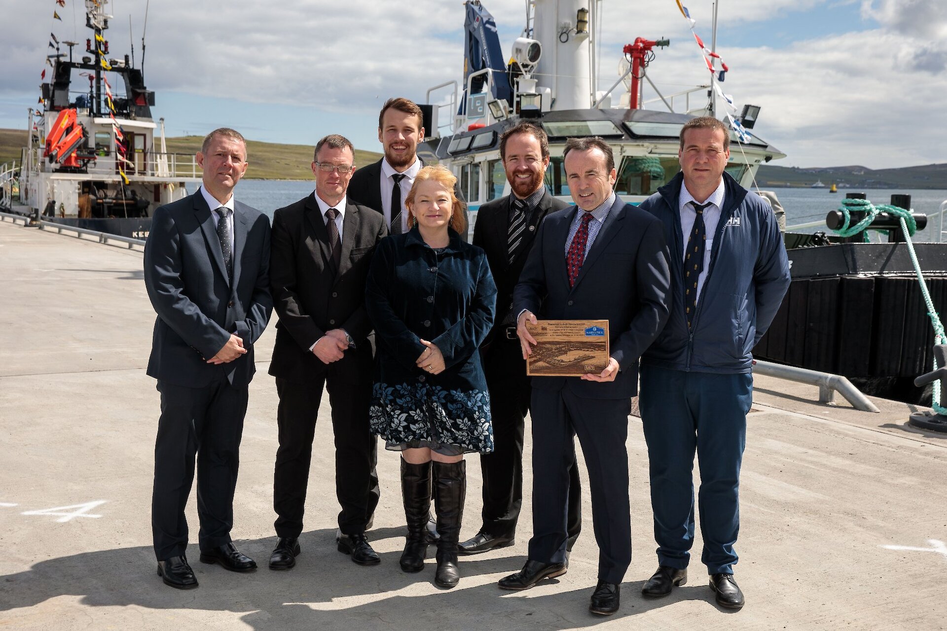 Some of our staff at the official opening of the Pier on 12 July 2017.