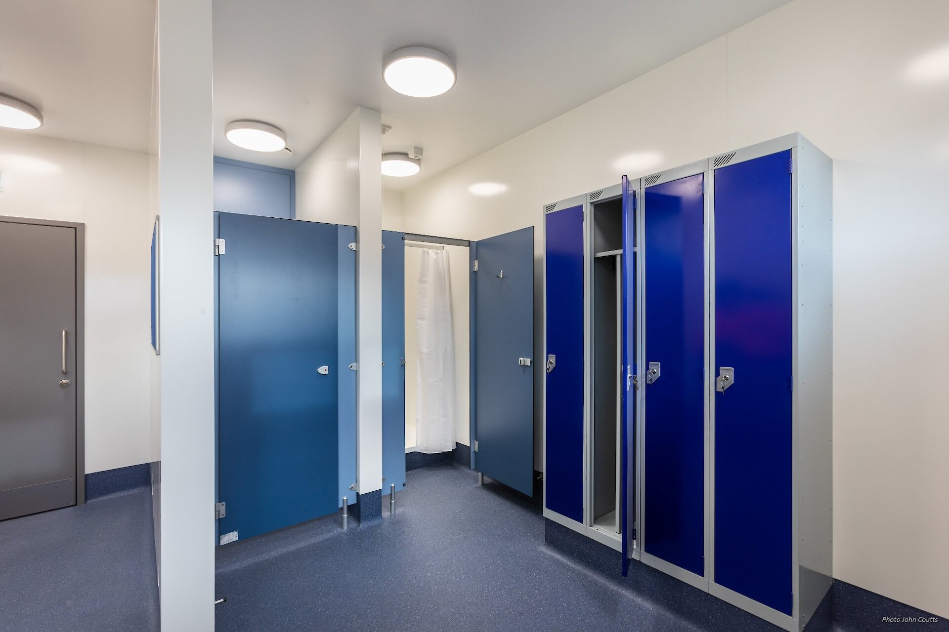 Female changing and shower facilities