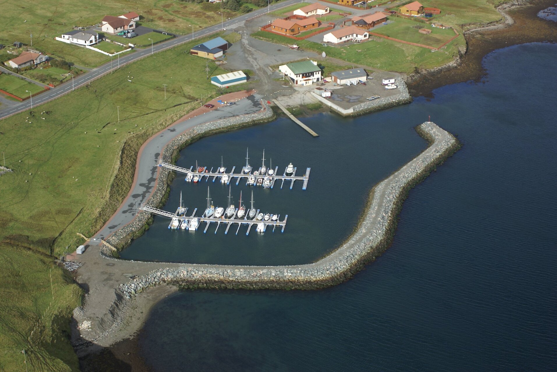 Leisure marina at Brae, Shetland