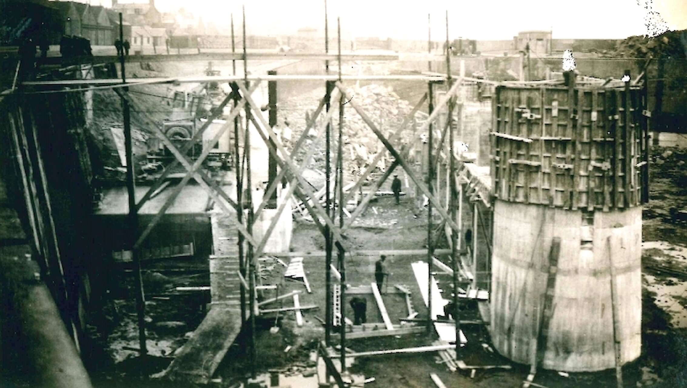 Peterhead Slip under construction - 1931