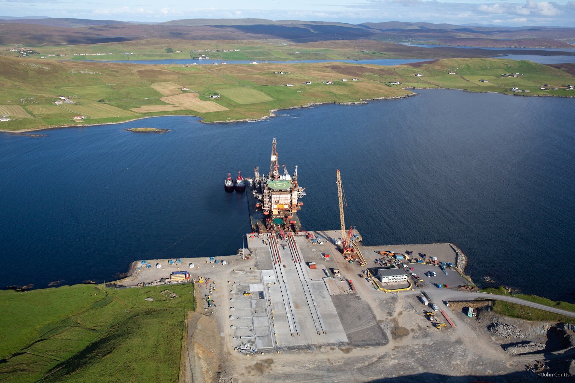 Aerial photo of the site